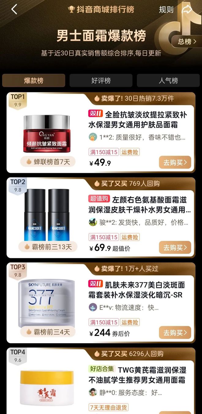量+175%这个男士细分品类爆发九游会J9GMV+273%、声(图4)